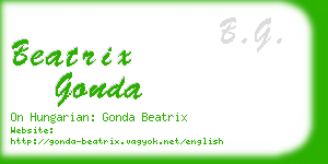 beatrix gonda business card